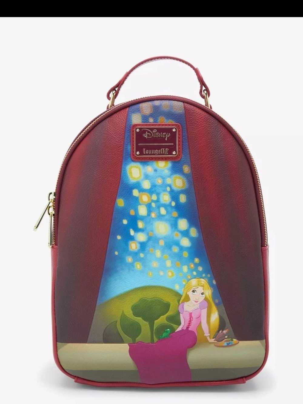 Loungefly Disney Tangled Rapunzel Tower Illustrated Lantern Mini Backpack New